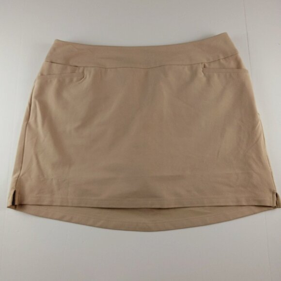 adidas Pants - Adidas Golf Ultimate Woven Skort Women's Size XL Trace Khaki Pockets Athletic